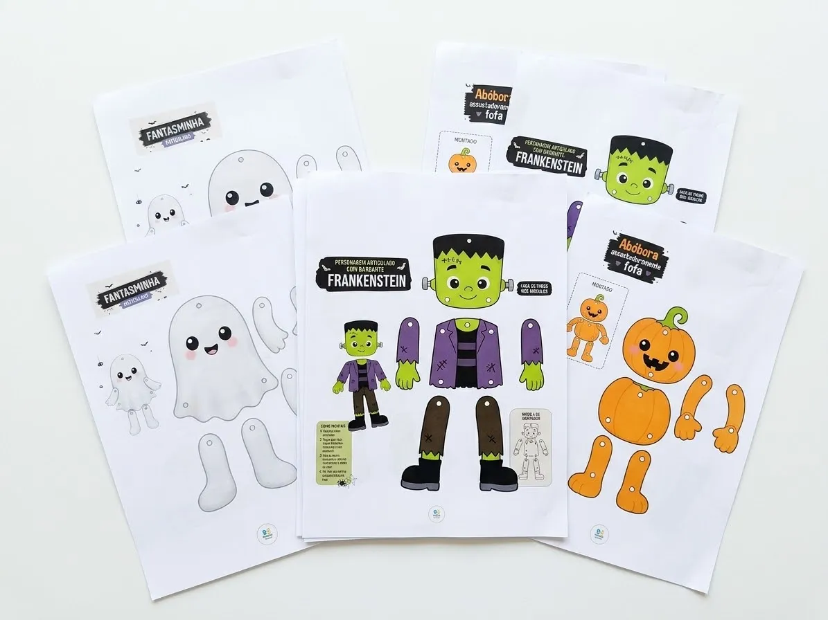 Halloween para brincar -Personagens Educação Infantil pdf — amostra 2: Transforme o Halloween em uma experiência divertida…