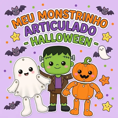 Halloween para brincar -Personagens  Educação Infantil pdf — capa do material