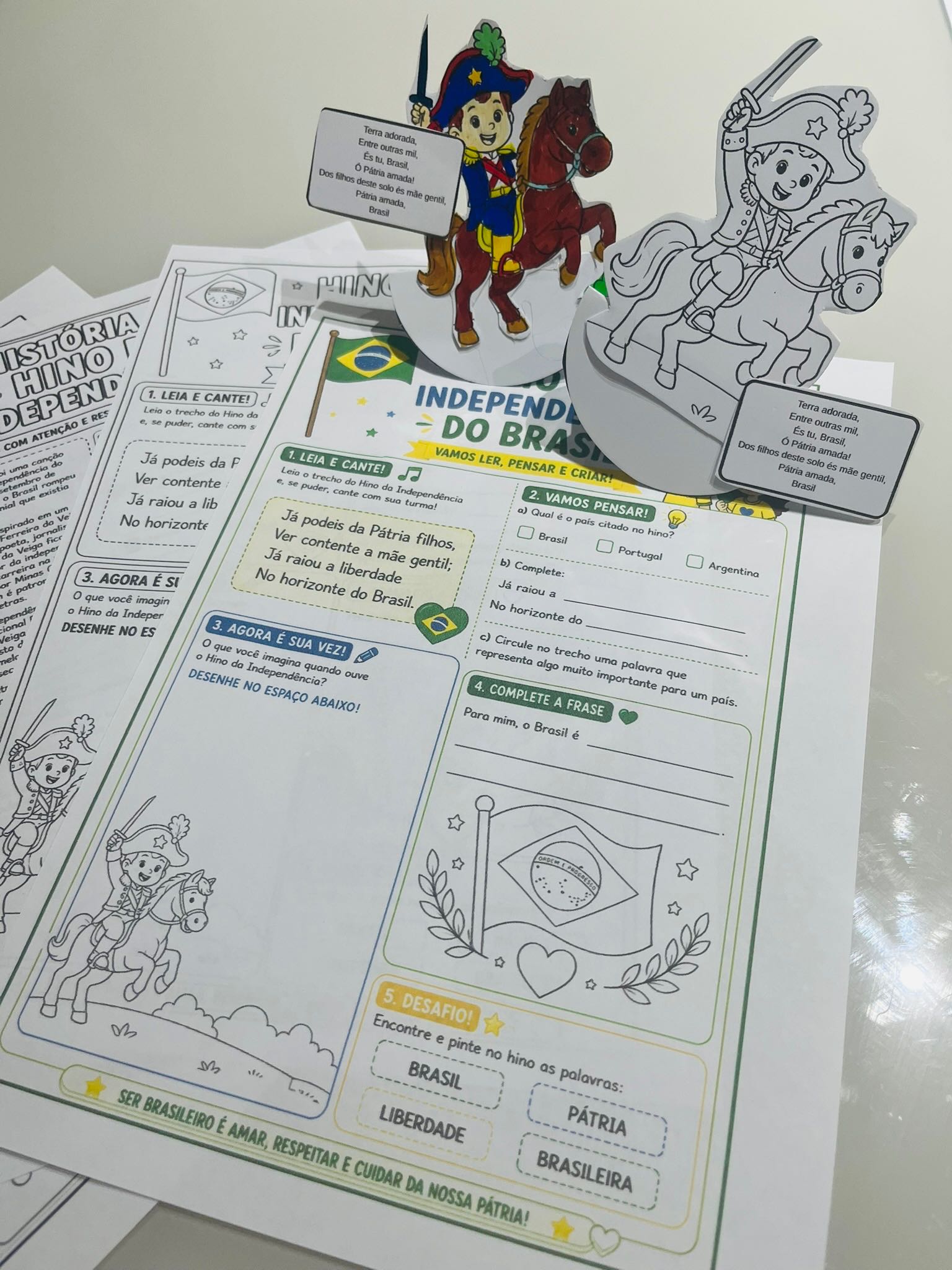 Hino da Independência e Símbolos Nacionais do Brasil: Atividades — amostra 2: Explore o Hino e os Símbolos Nacionais do…