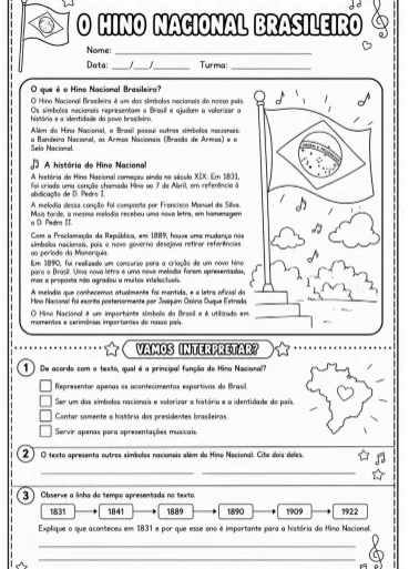 Hino Nacional Brasileiro: História, Ordenação e Interpretação — amostra 2: 📚 O que está incluso