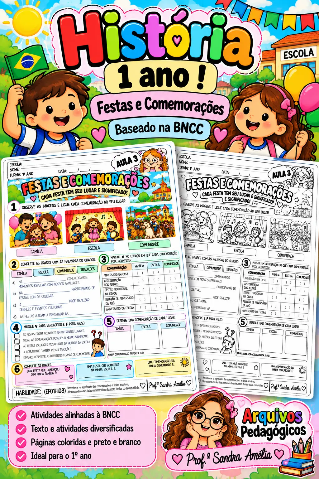 📚🌈 HISTÓRIA – 1º ANO DO ENSINO FUNDAMENTAL — amostra 2: UM MATERIAL COMPLETO PARA APRENDER HISTÓRIA DE FORMA LÚDICA E… 📚🌈 HISTÓRIA – 1º ANO DO ENSINO FUNDAMENTAL — amostra 2: UM MATERIAL COMPLETO PARA APRENDER HISTÓRIA DE FORMA LÚDICA E…