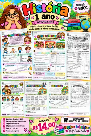 HISTÓRIA – 1º ANO DO ENSINO FUNDAMENTAL — capa do material