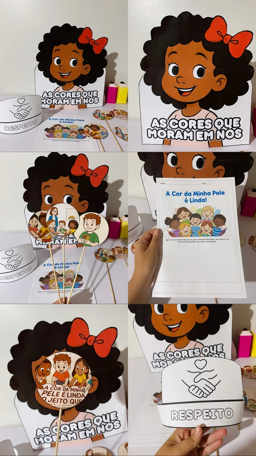 História As cores que moram em nós — amostra 3: 🖍 As Cores que Moram em Nós 🎨 Uma história encantadora para trabalhar com…