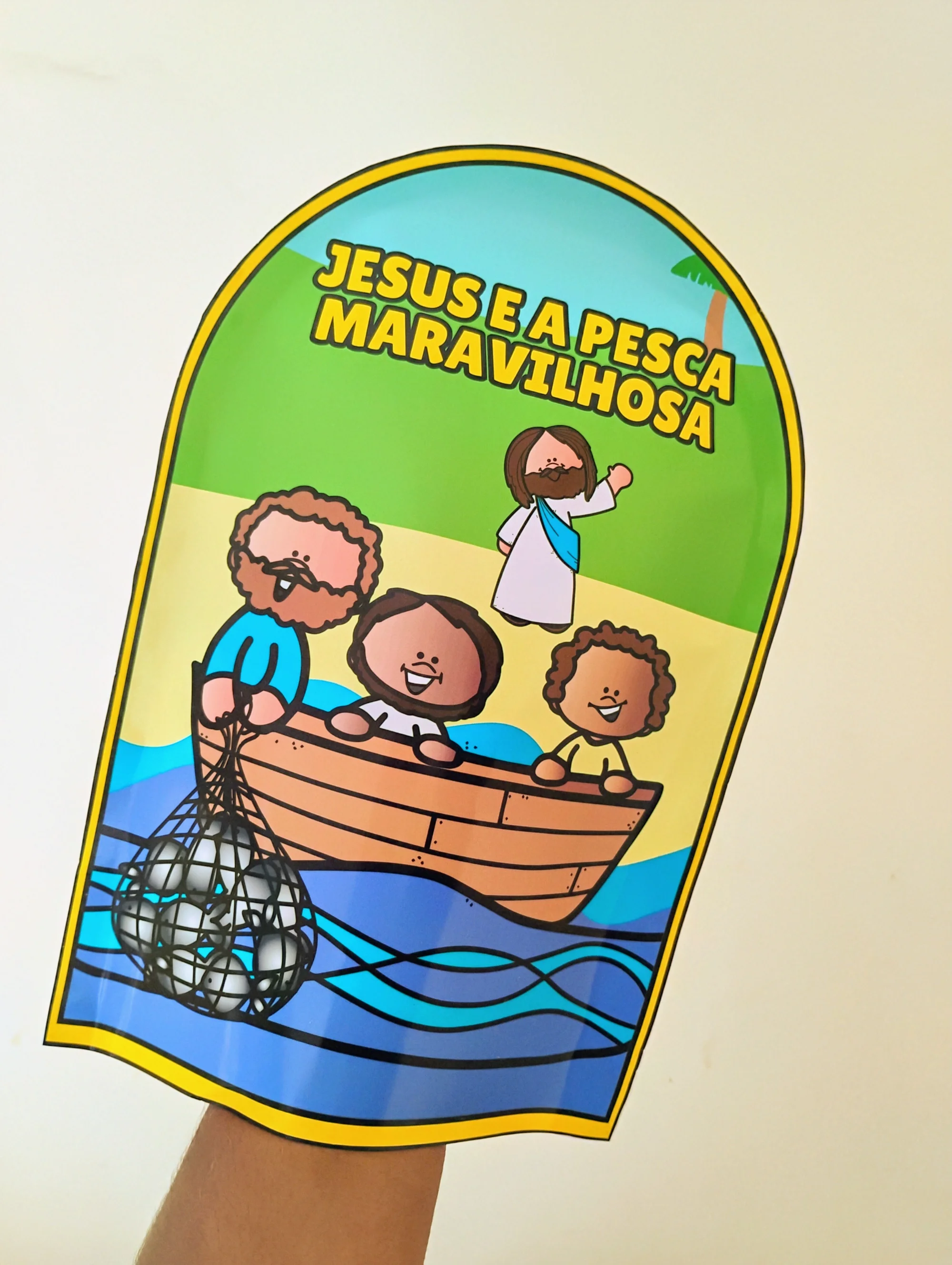 História Bíblica na Luva: Jesus e a Pesca Maravilhosa — amostra 3: Encante as crianças com esta linda história bíblica em…