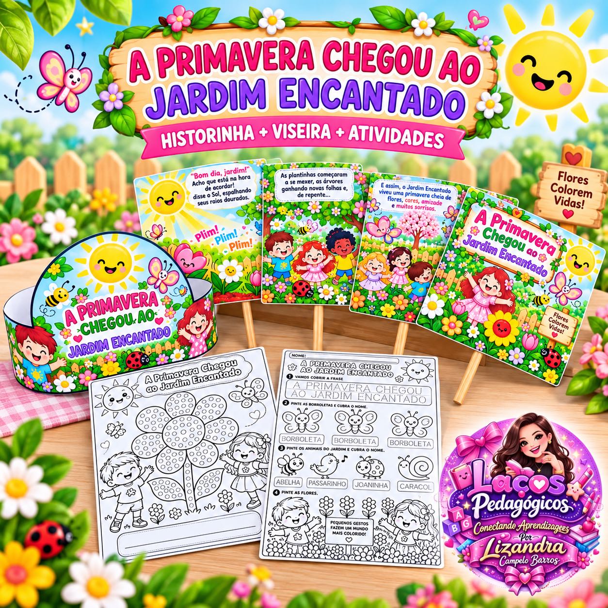 História da Primavera: O Jardim Encantado Anos Iniciais — capa do material