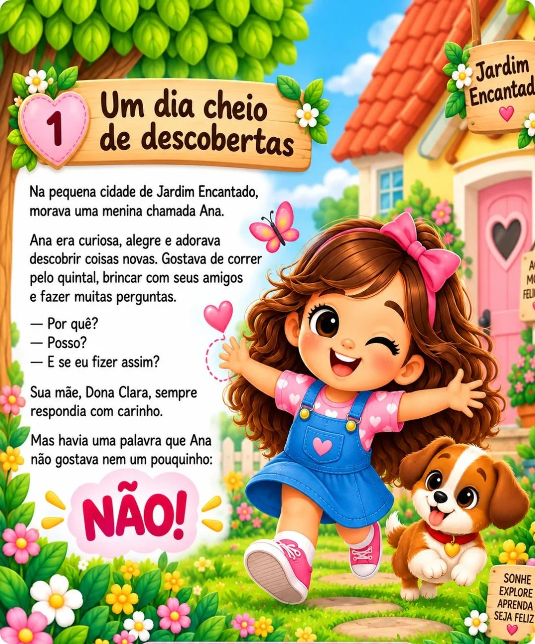 História de convivência para imprimir — Educação Infantil — amostra 1: Uma leitura para conversar sobre o “não”
