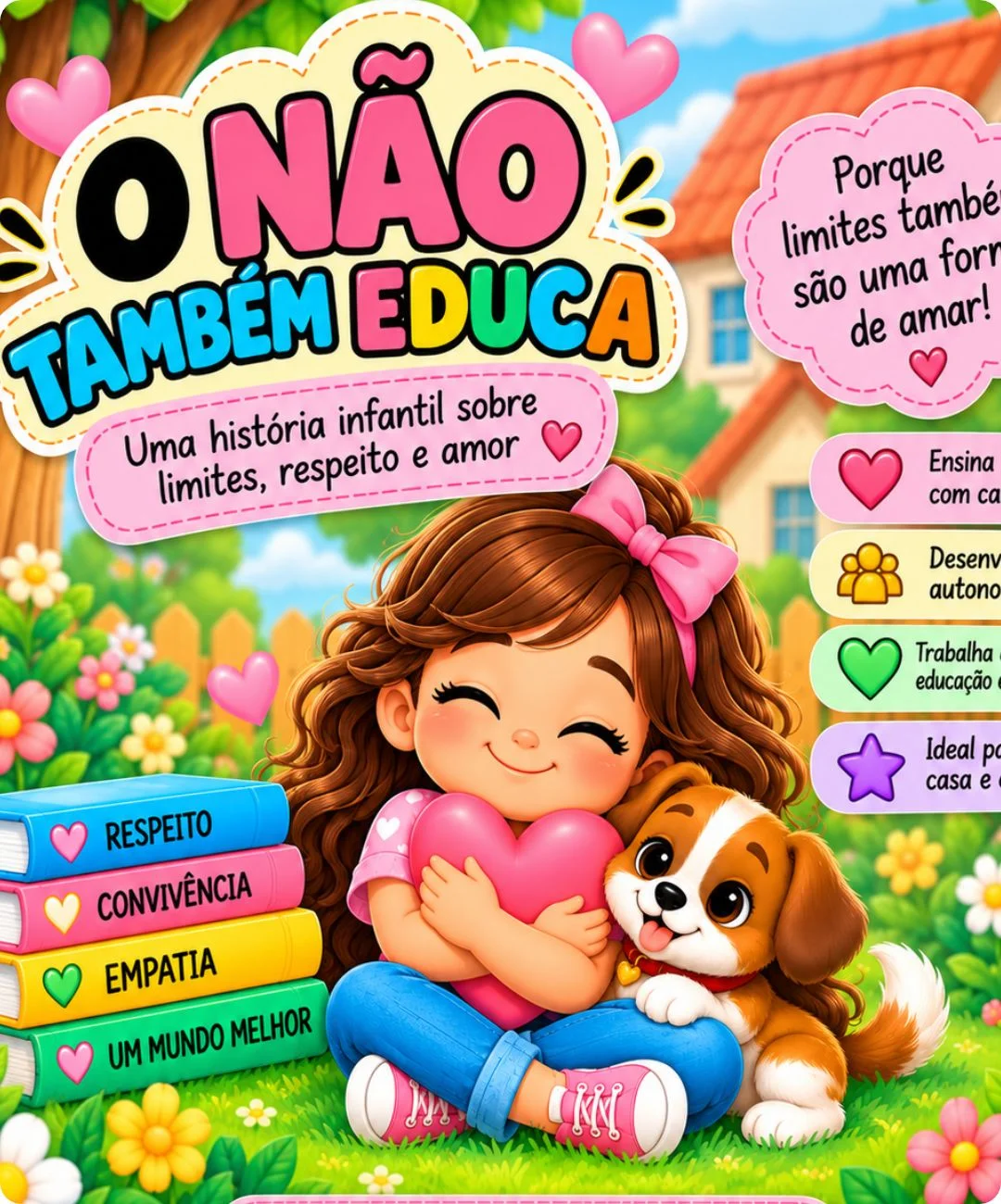 História de convivência para imprimir — Educação Infantil — capa do material