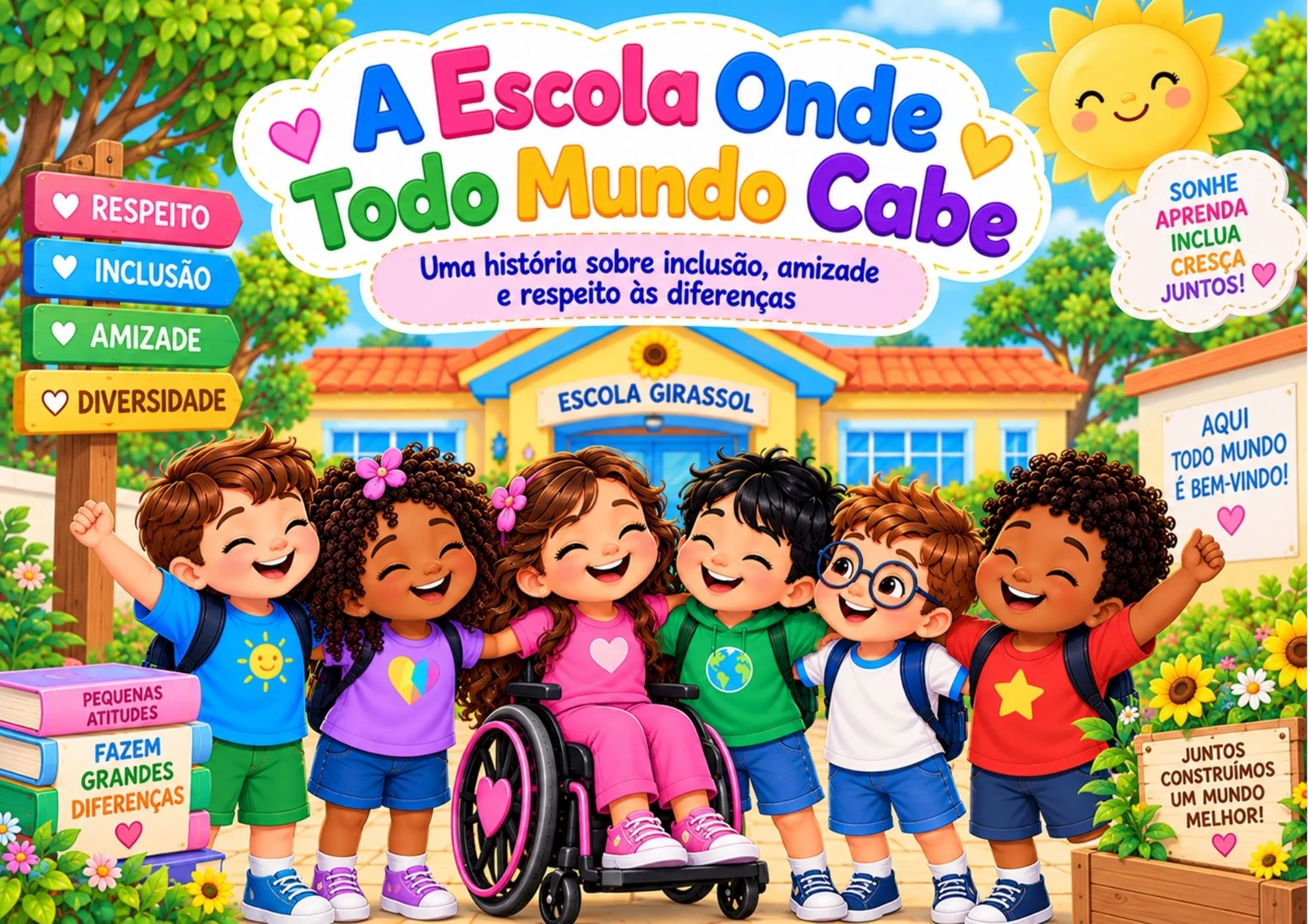 História de inclusão para imprimir — Educação Infantil — amostra 1: Uma leitura para abrir conversas sobre inclusão