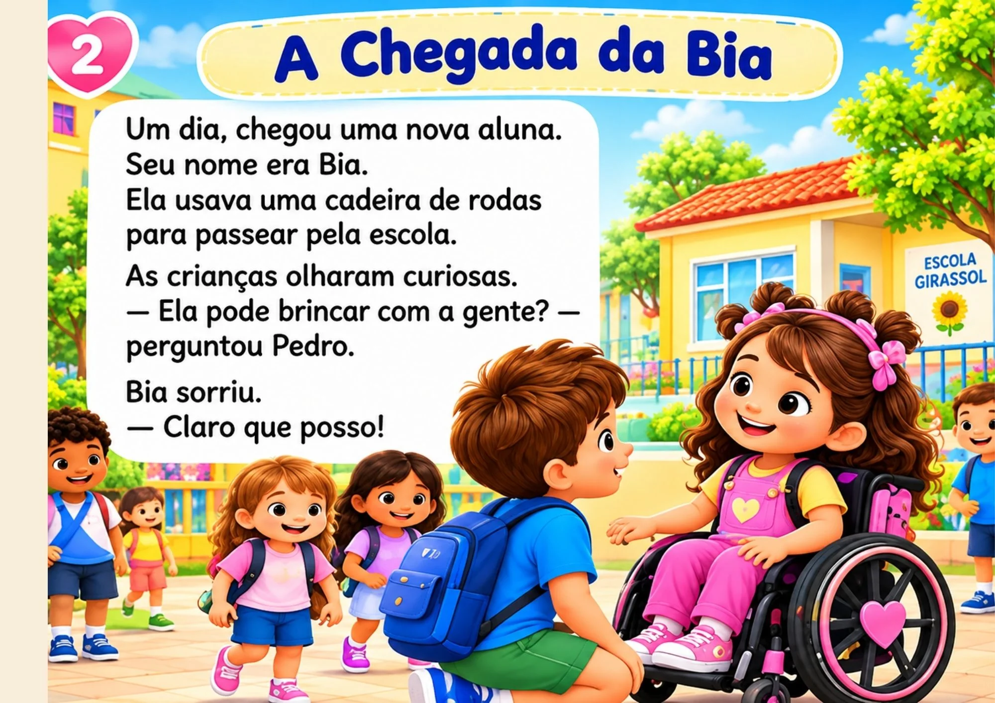 História de inclusão para imprimir — Educação Infantil — amostra 2: Como aplicar em sala de aula