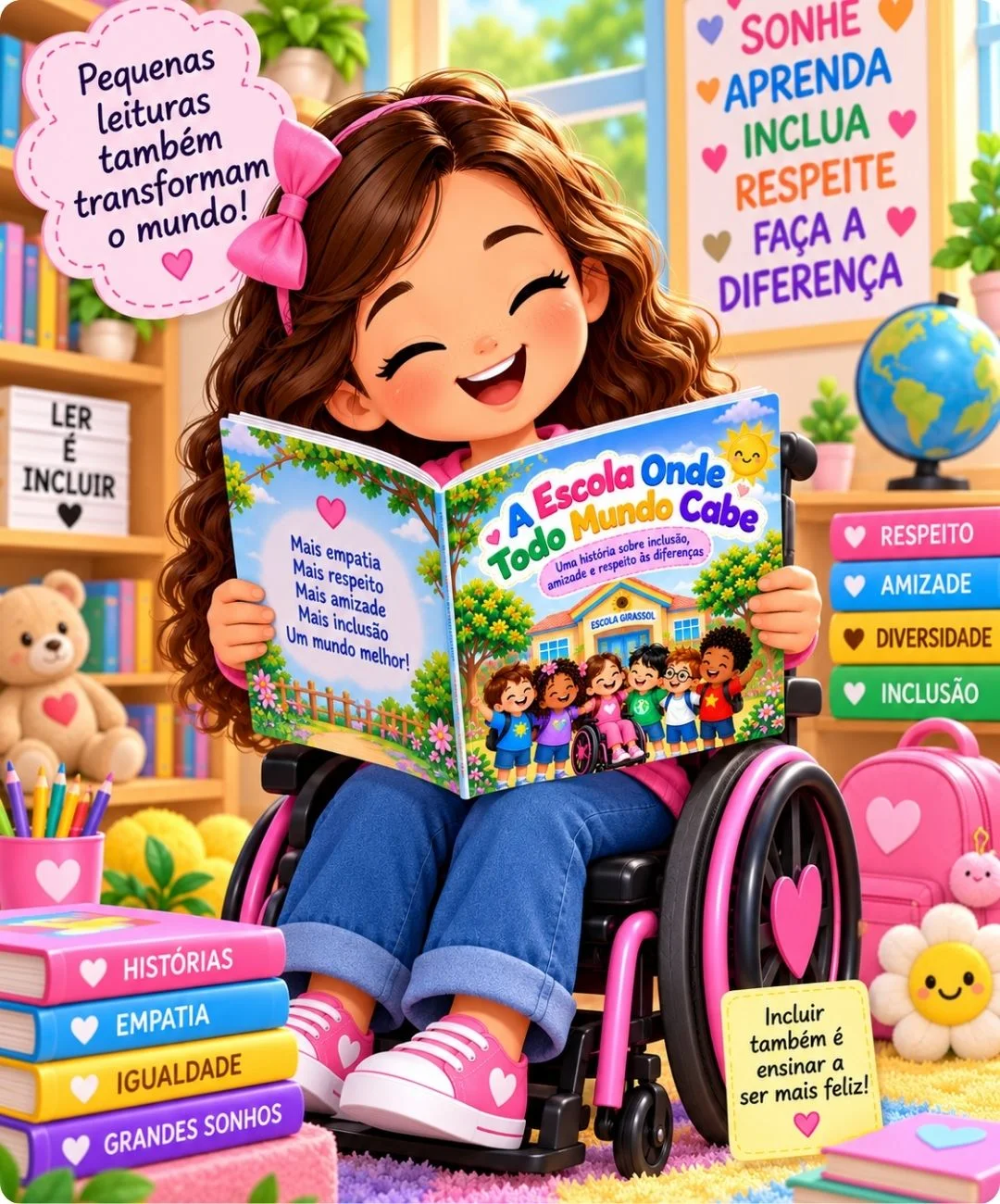 História de inclusão para imprimir — Educação Infantil — capa do material