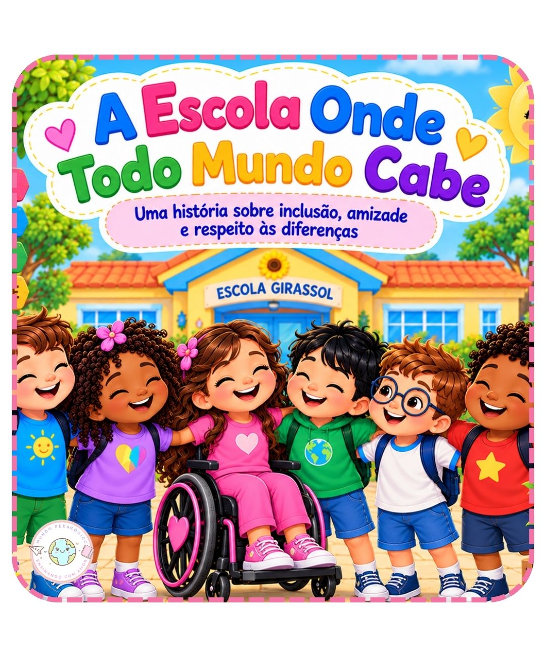 História de inclusão para imprimir na Educação Infantil — capa do material