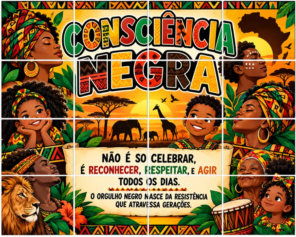 HISTÓRIA - DIVERSIDADE CULTURAL PAINEL CONSCIÊNCIA NEGRA — Datas comemorativas para 5º ano: O painel da Consciência Negra é…