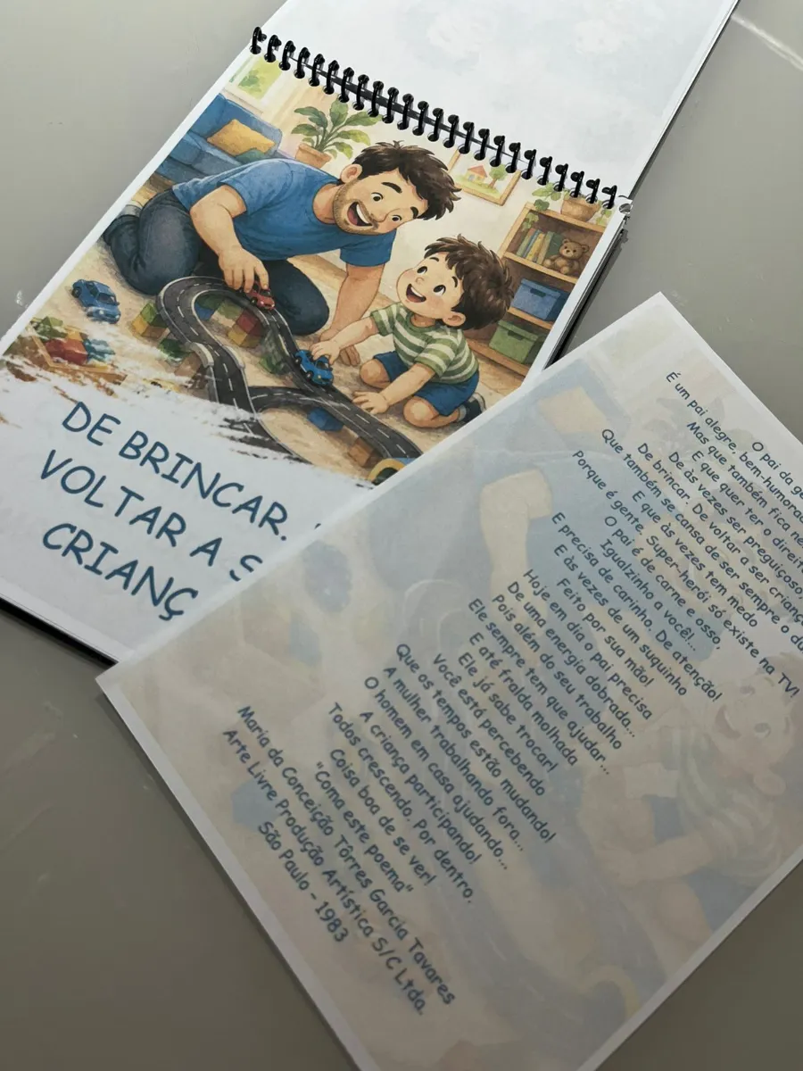 História Ilustrada: O pai da gente - Dia dos Pais — amostra 1: Uma lembrança afetiva que emociona famílias e transforma a…