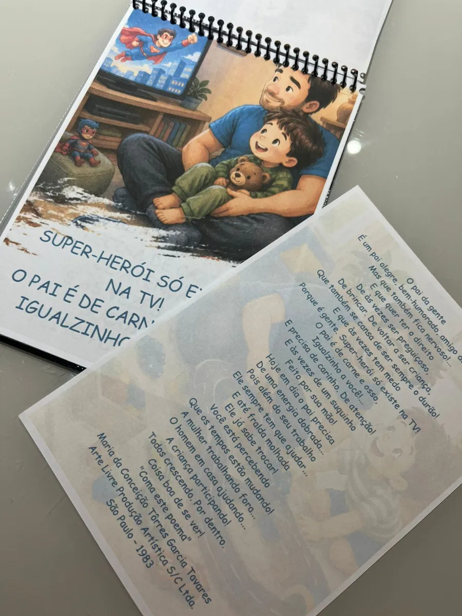 História Ilustrada: O pai da gente - Dia dos Pais — amostra 3: Uma lembrança afetiva que emociona famílias e transforma a…
