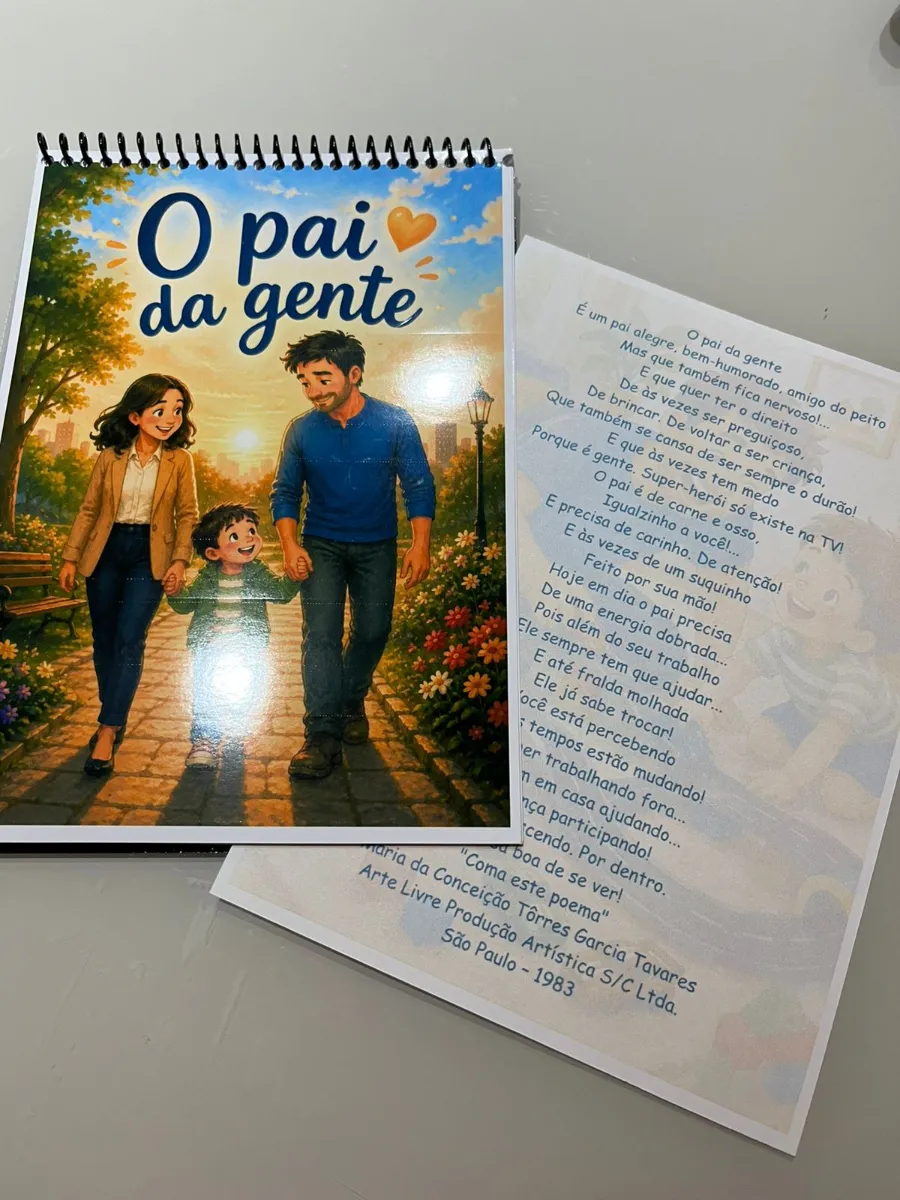 História Ilustrada: O pai da gente - Dia dos Pais — amostra 4: Uma lembrança afetiva que emociona famílias e transforma a…