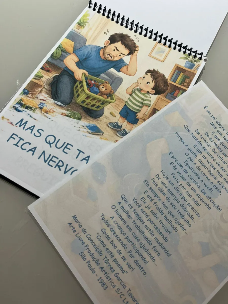 História Ilustrada: O pai da gente - Dia dos Pais — amostra 5: Uma lembrança afetiva que emociona famílias e transforma a…