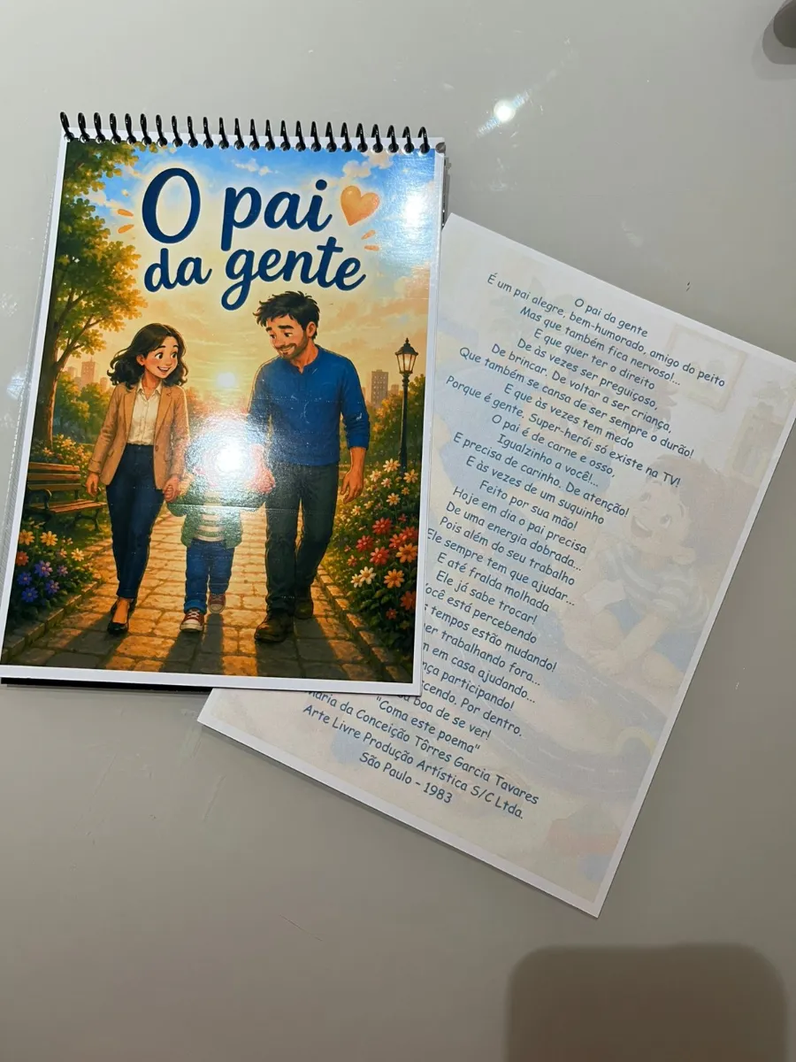 História Ilustrada: O pai da gente - Dia dos Pais — amostra 7: Uma lembrança afetiva que emociona famílias e transforma a…