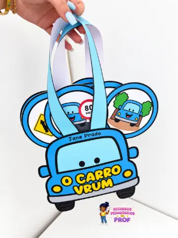 HISTÓRIA INTERATIVA “O CARRO VRUM” — capa do material