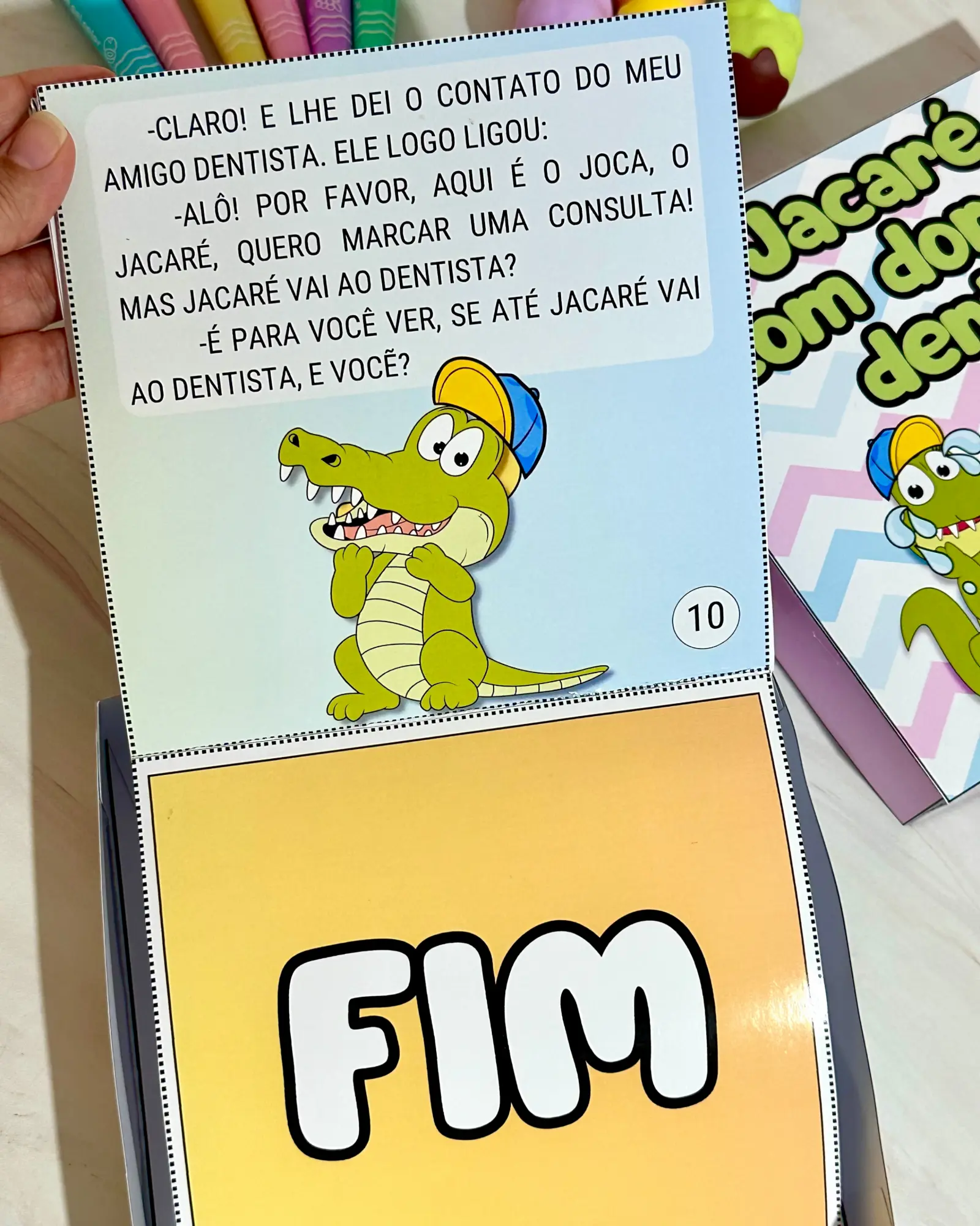 História Jacaré com Dor de Dente – PDF para Imprimir — amostra 1: Sobre o História Jacaré com Dor de Dente