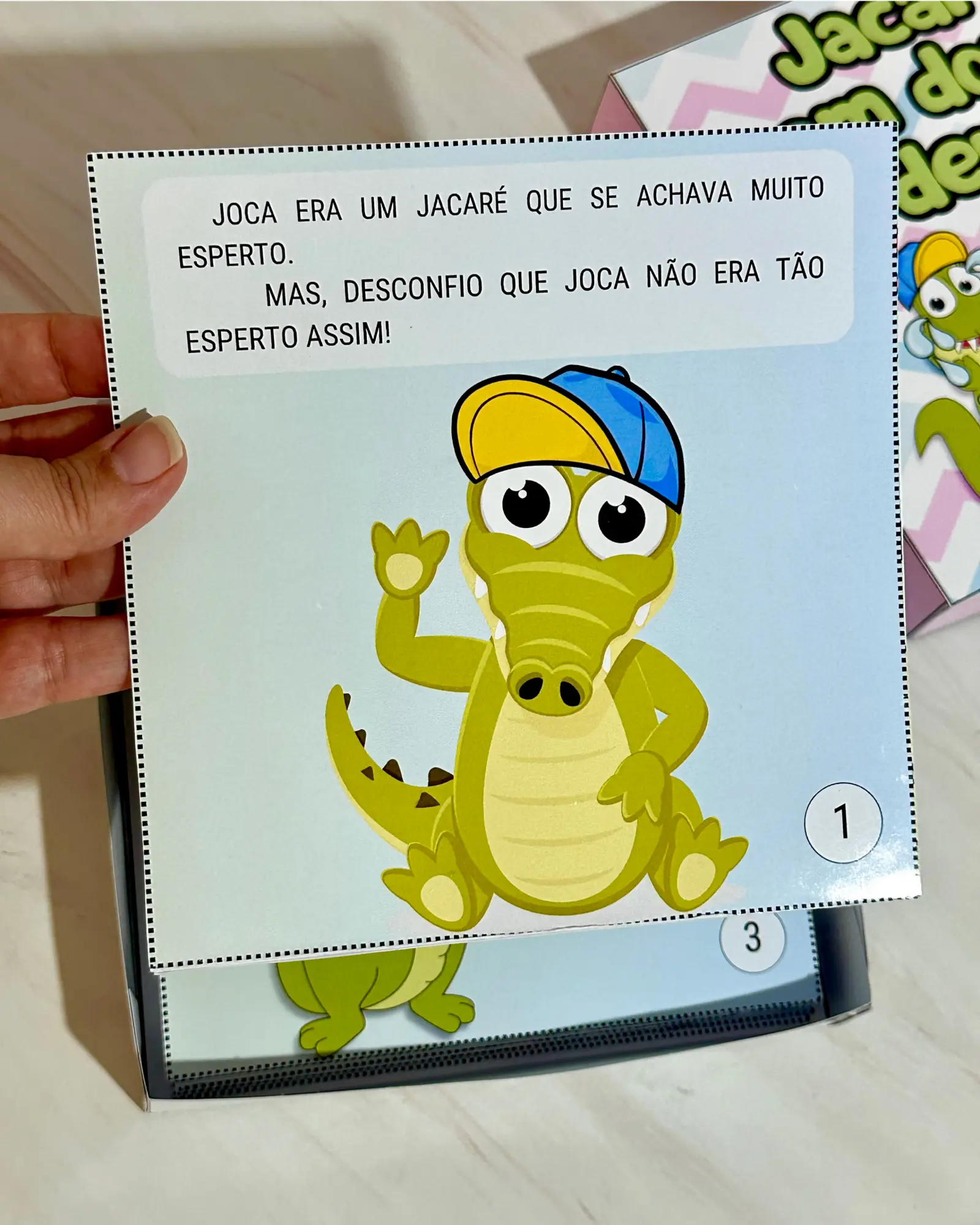 História Jacaré com Dor de Dente – PDF para Imprimir — amostra 2: Formato e entrega