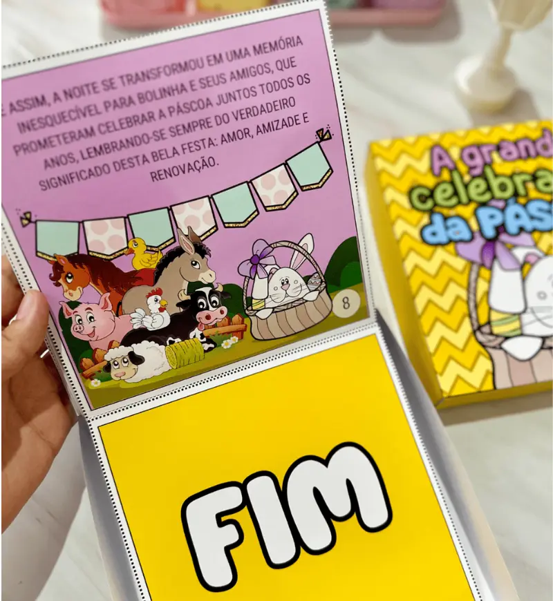 História na Caixa: A Grande Celebração da Páscoa em PDF — amostra 5: Aborde a Páscoa com uma história em formato de caixa…