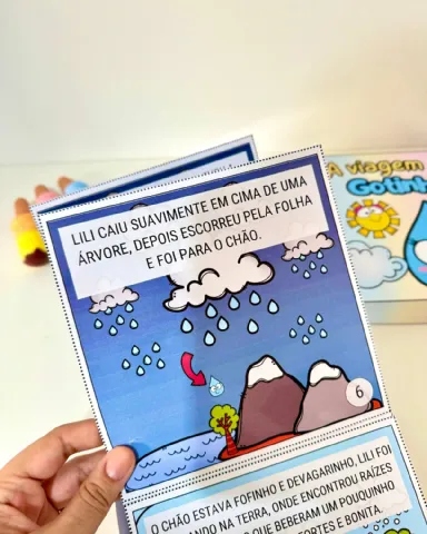 História na Caixa “A viagem da Gotinha” — amostra 7: História na Caixa “A viagem da Gotinha” para trabalhar o ciclo da água…