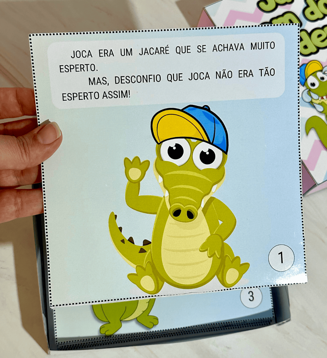 História na Caixa: Jacaré com Dor de Dente em PDF — amostra 1: História na caixa para despertar o interesse pela leitura