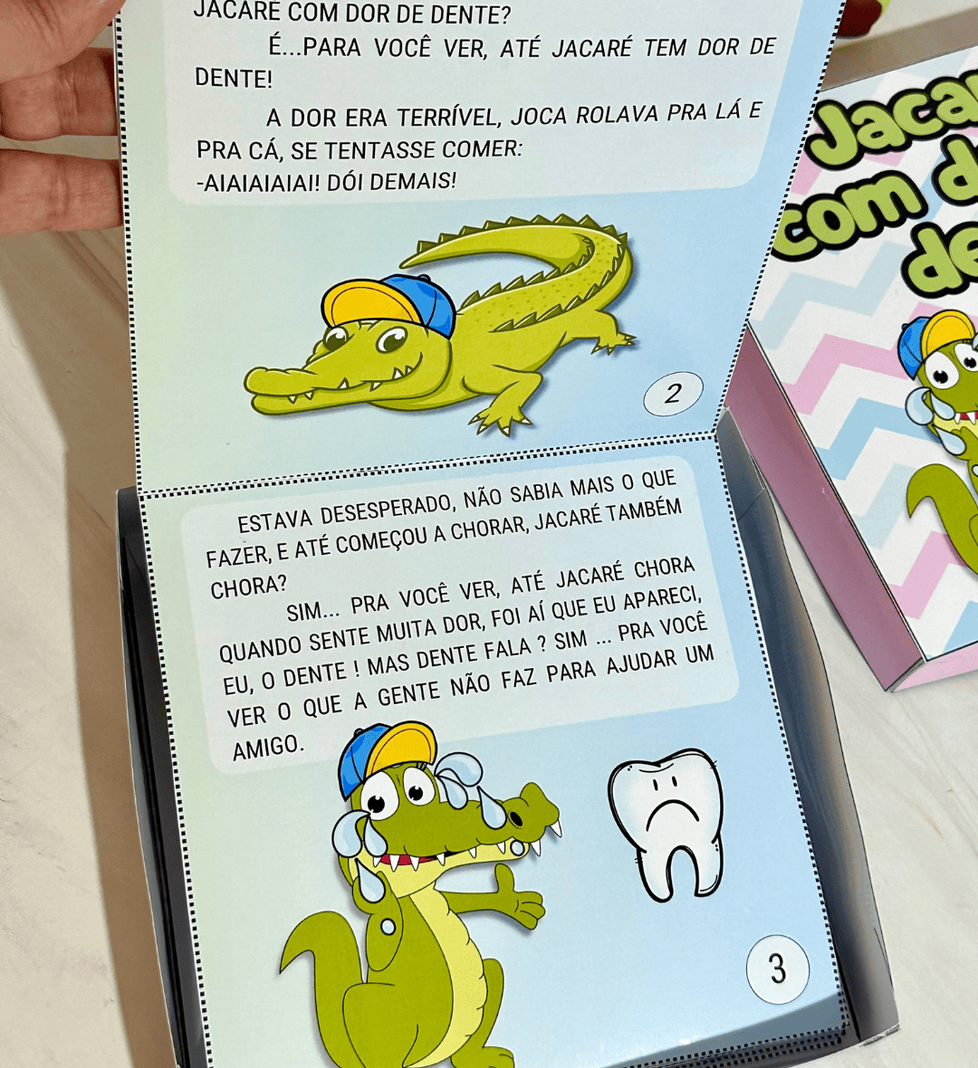 História na Caixa: Jacaré com Dor de Dente em PDF — amostra 3: Como usar na sala de aula