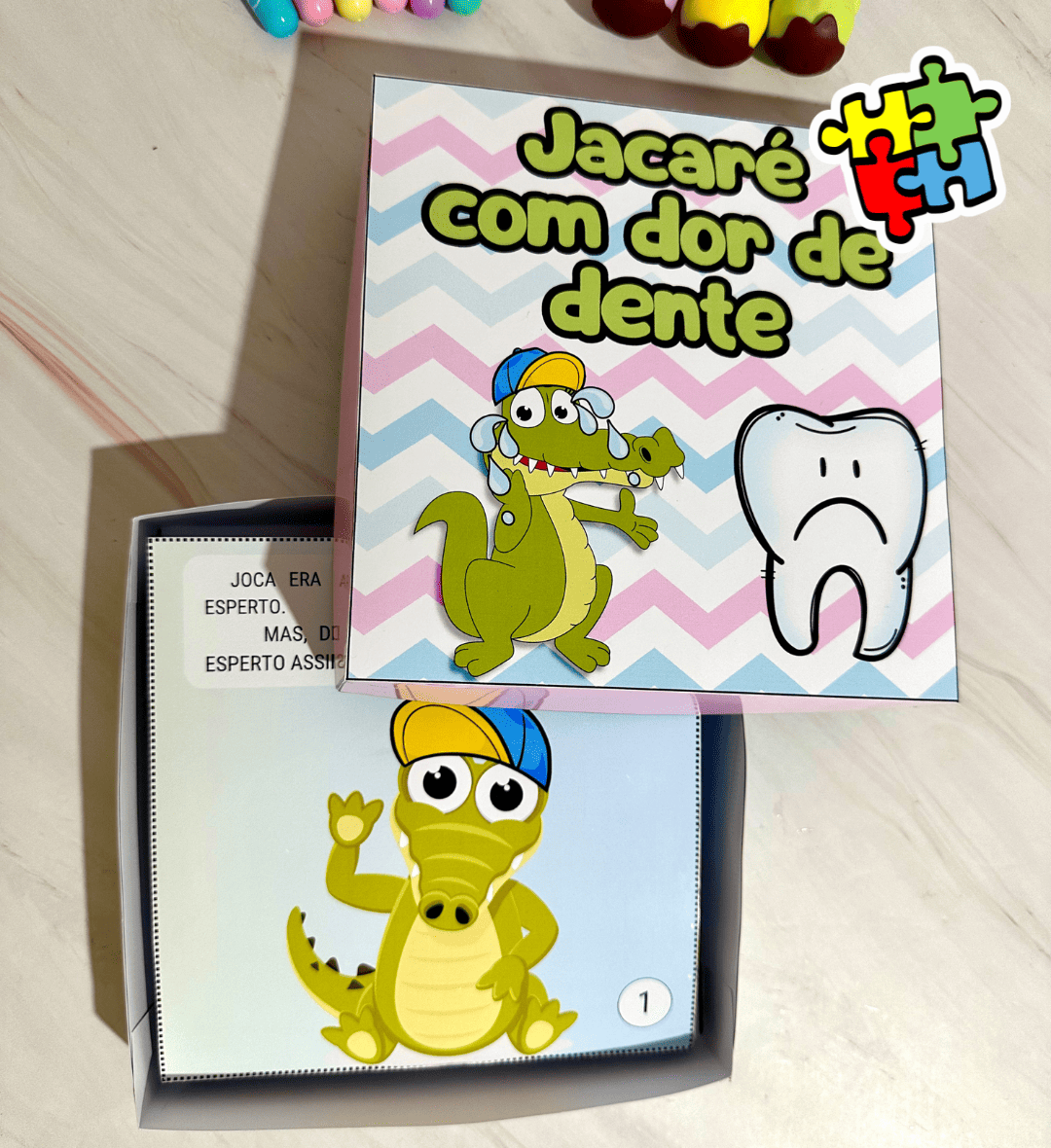 História na Caixa: Jacaré com Dor de Dente em PDF — Português para Educação Infantil: Leve a história Jacaré com Dor de…
