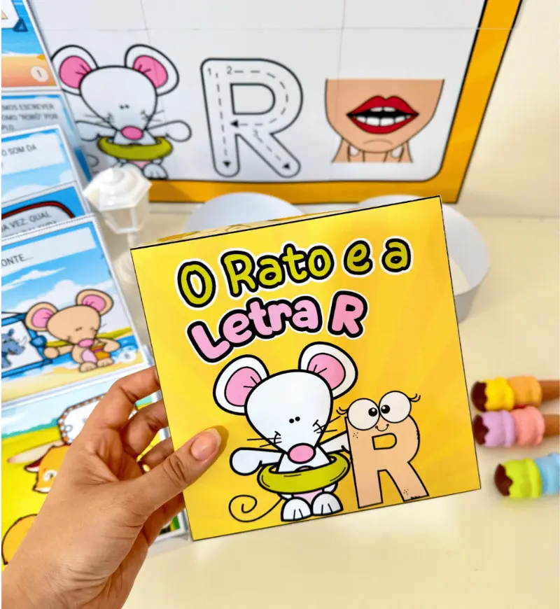 História na Caixa Letra R: kit com cartaz e coroas — Alfabetização para Educação Infantil: Trabalhe o som e as quatro…