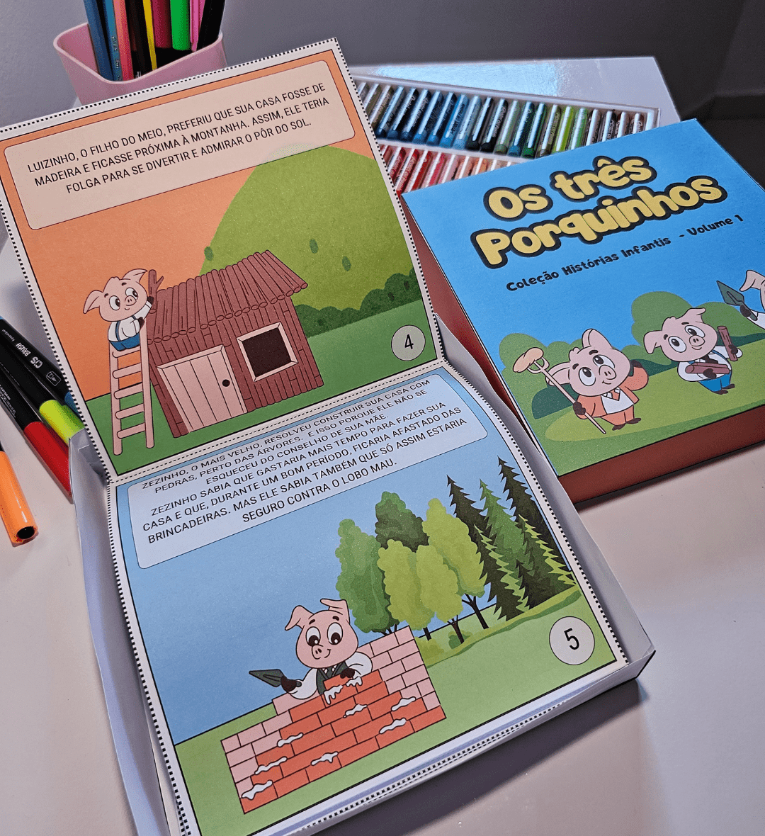 História na Caixa: Os Três Porquinhos para Contação — amostra 4: Para quem é indicado