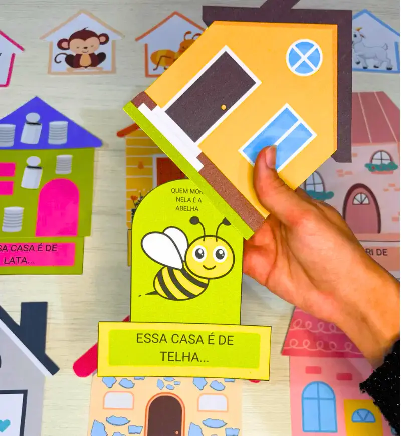 História na Luva - A Casa e o Seu Dono | PDF Pré Escola — amostra 3: Recurso A Casa e o Seu Dono, de Elias José, para…