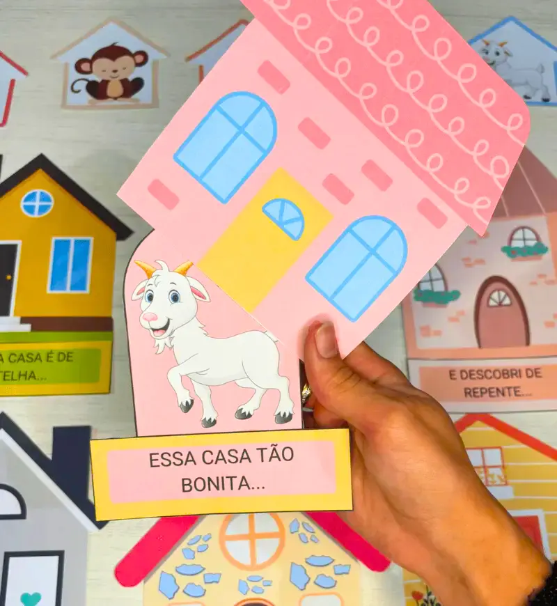 História na Luva - A Casa e o Seu Dono | PDF Pré Escola — amostra 4: Recurso A Casa e o Seu Dono, de Elias José, para…