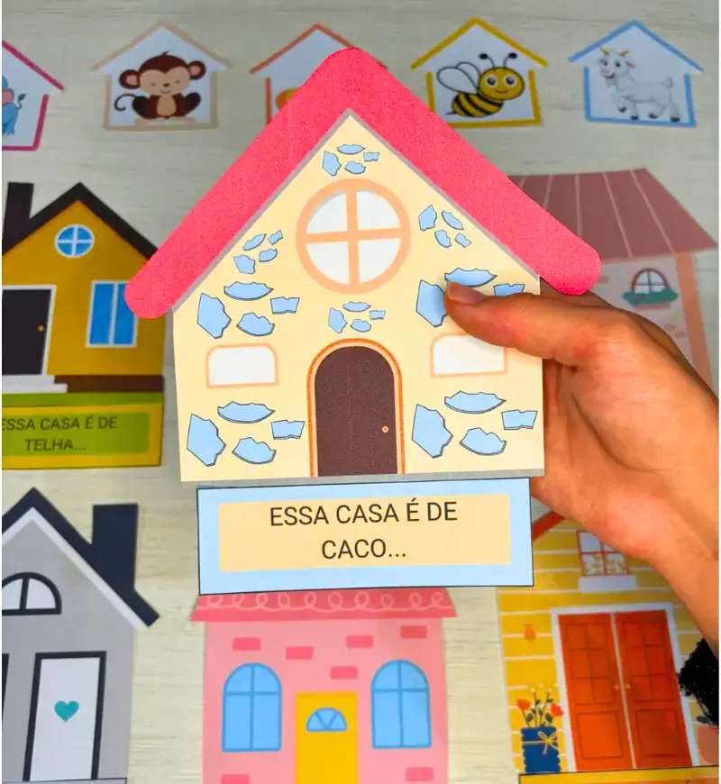 História na Luva - A Casa e o Seu Dono | PDF Pré Escola — amostra 5: Recurso A Casa e o Seu Dono, de Elias José, para…