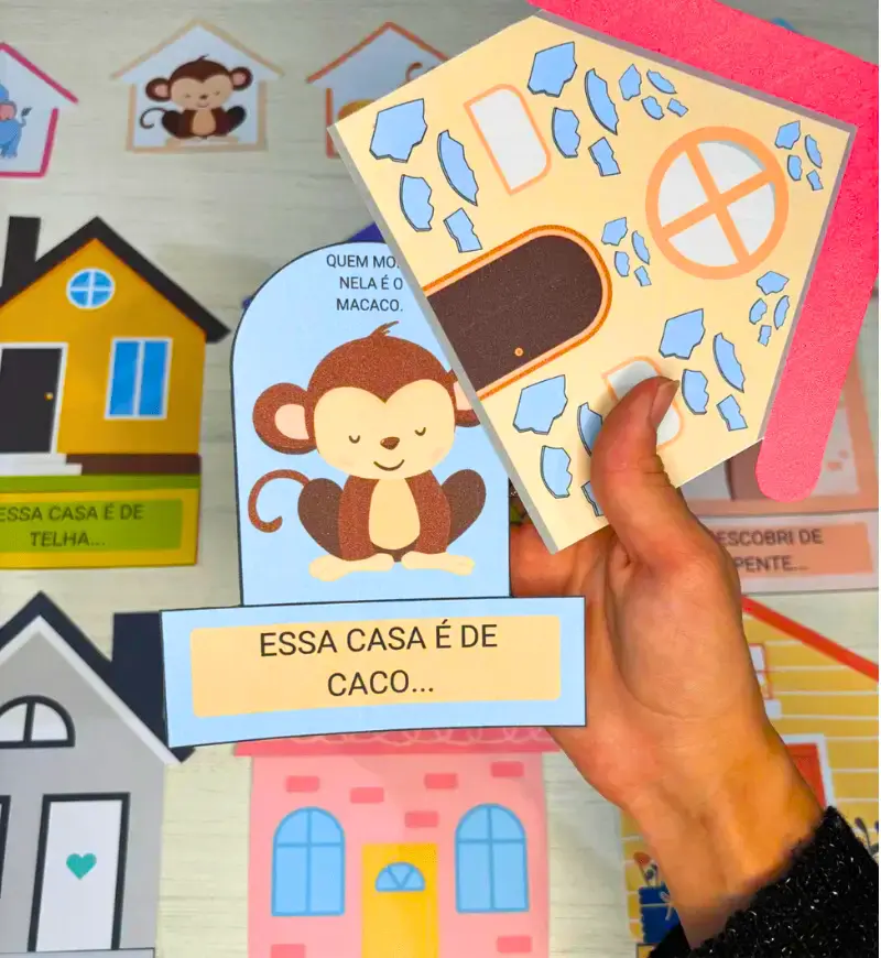 História na Luva - A Casa e o Seu Dono | PDF Pré Escola — amostra 6: Recurso A Casa e o Seu Dono, de Elias José, para…