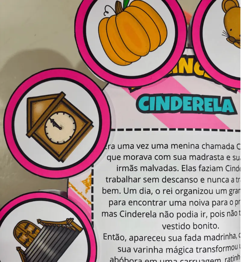 História na Luva Cinderela: PDF para Contação de Histórias — amostra 5: Conte o clássico da Cinderela com apoio visual e…