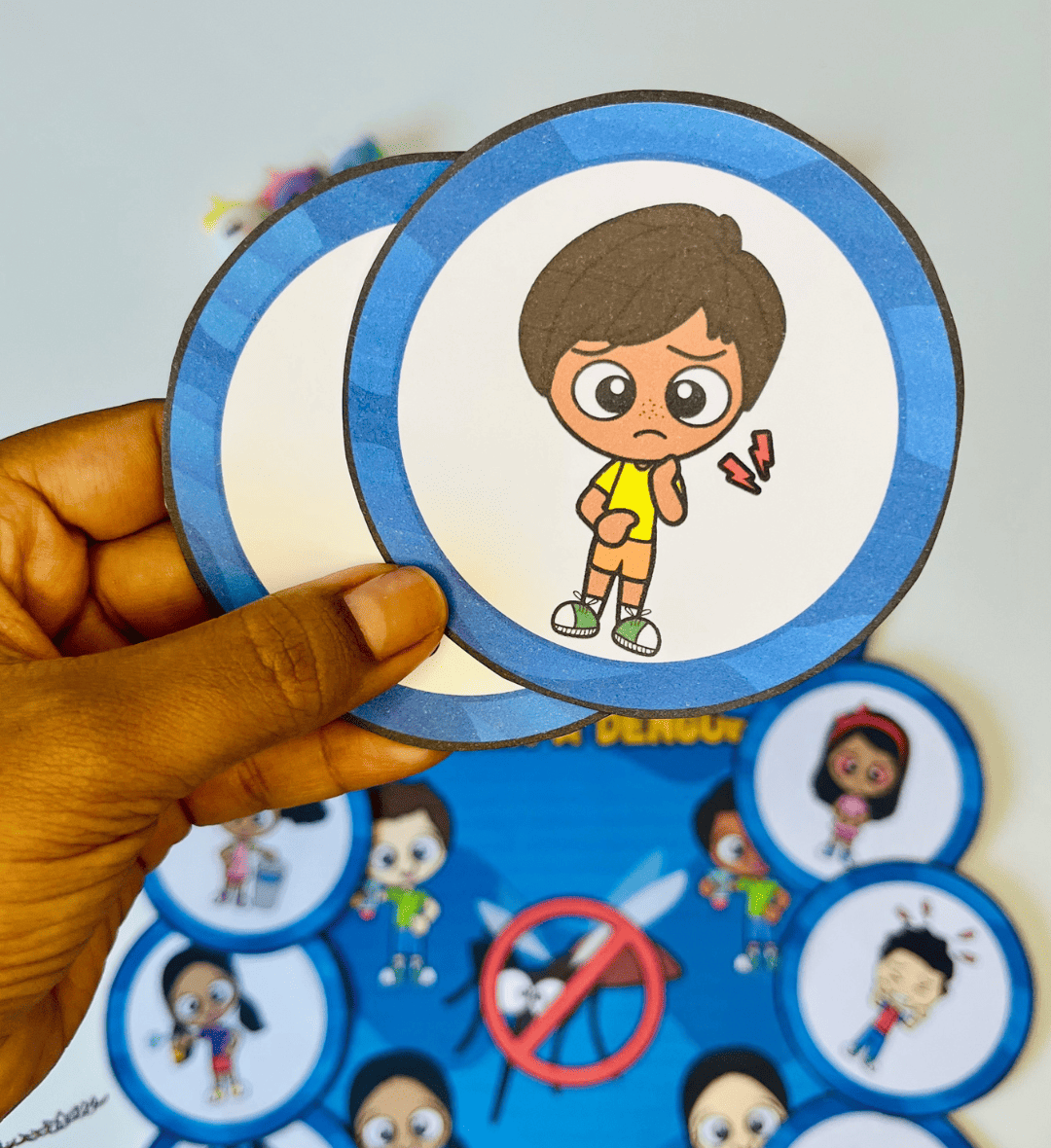 História na Luva Dengue: Juntos na Prevenção — amostra 1: História na luva sobre dengue: aprender com participação
