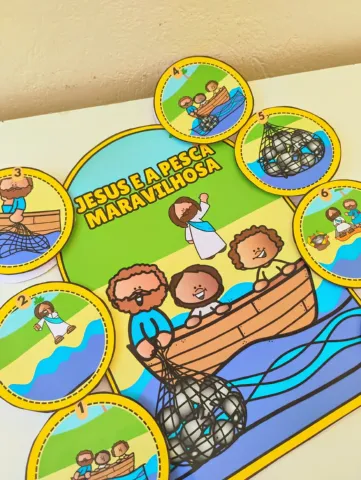 História na Luva - Jesus e a Pesca Maravilhosa — amostra 1: 📚História Bíblica na Luva: Jesus e a Pesca Maravilhosa📚 👉Um…