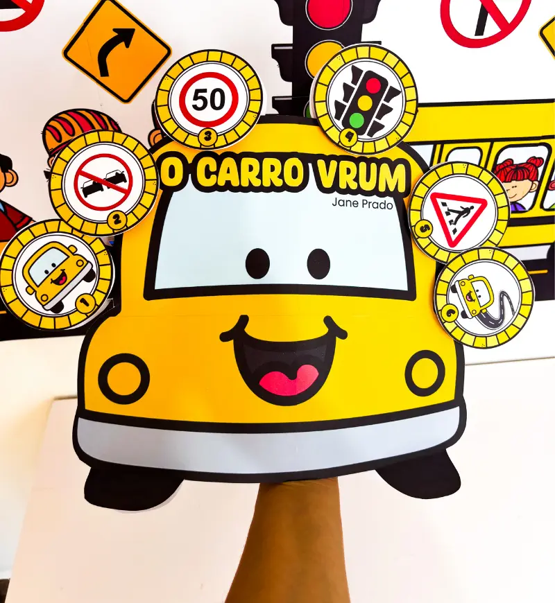 História na luva: O Carro Vrum para a Semana do Trânsito — História para Educação Infantil: Explore a segurança no trânsito…