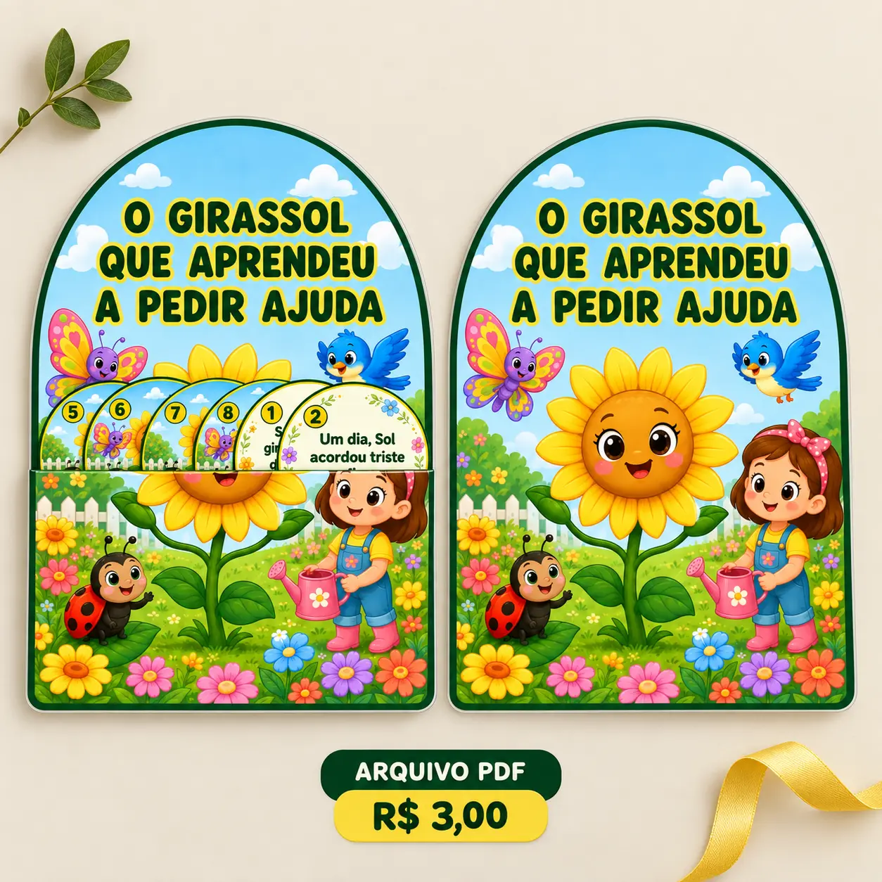 História na Luva: O Girassol que Aprendeu a Pedir Ajuda – PDF — amostra 1: História na Luva: O Girassol que Aprendeu a…