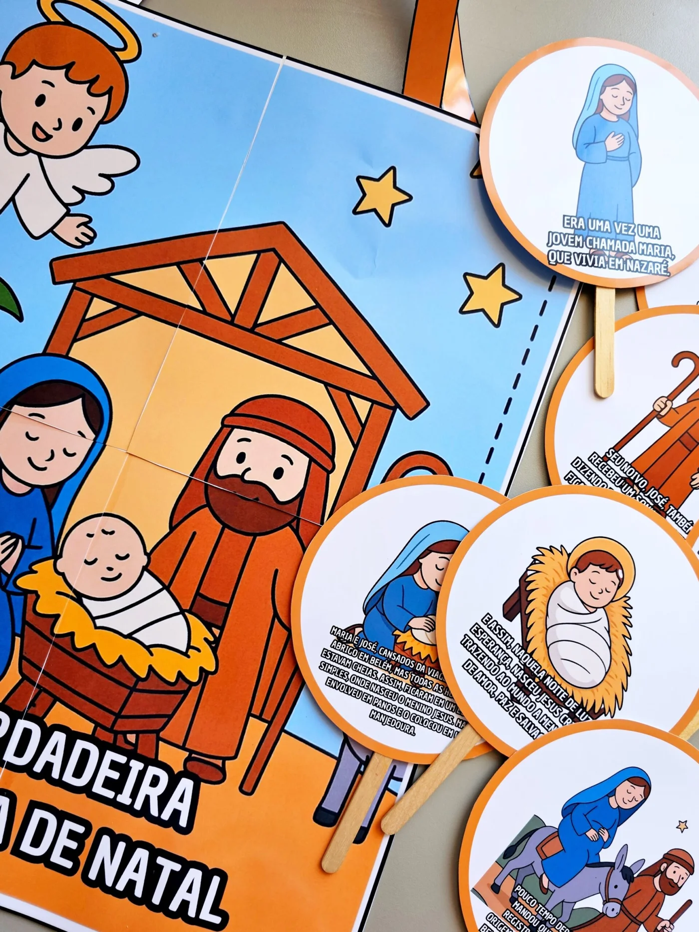 História na sacola O verdadeiro Natal — amostra 3: 🌟 Kit Contação de História: A Verdadeira História de Natal (Arquivo…