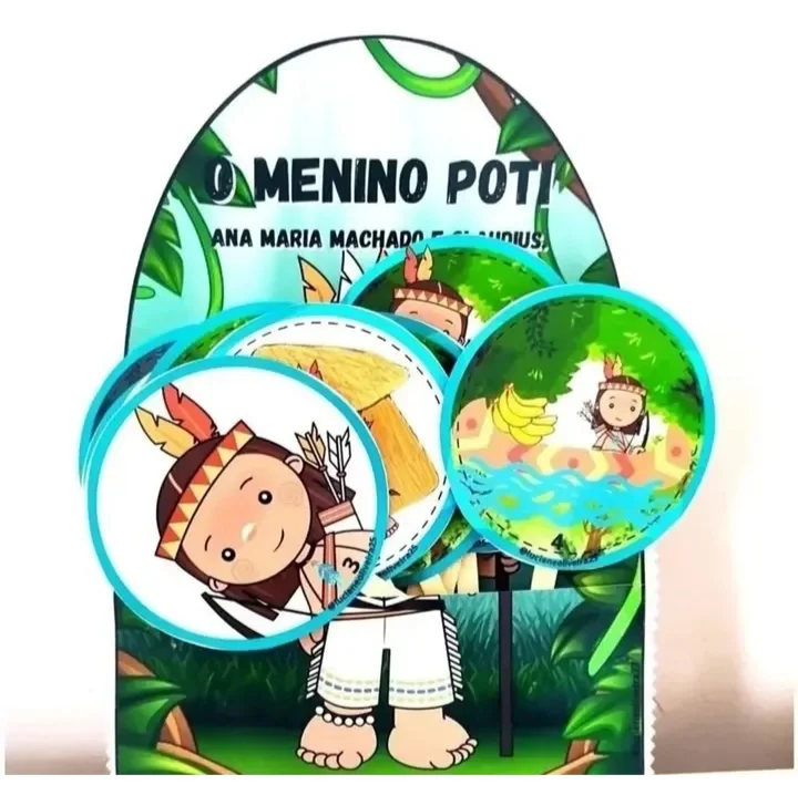História O menino Poti — amostra 1: Total de folhas 8 páginas A4