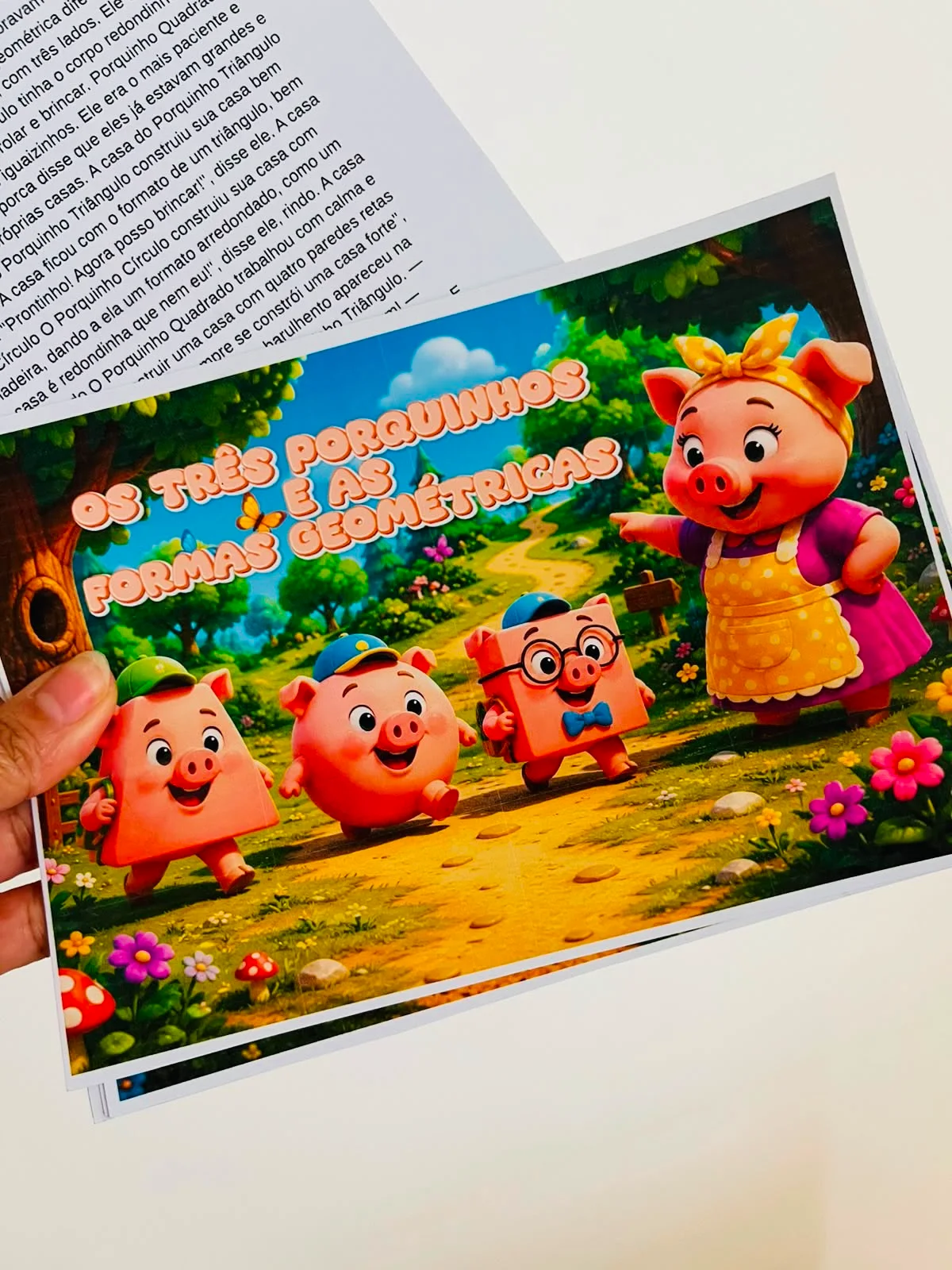 HISTÓRIA: “Os Três Porquinhos e as Formas Geométricas” — amostra 3: 🐷📖 UM CLÁSSICO QUE VIROU UMA EXPERIÊNCIA DE…