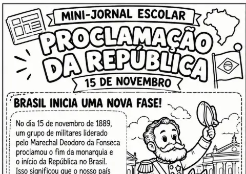 HISTÓRIA - PORTUGUÊS JORNAL LÚDICO PROCLAMAÇÃO DA REPÚBLICA — amostra 2: O que vem no material