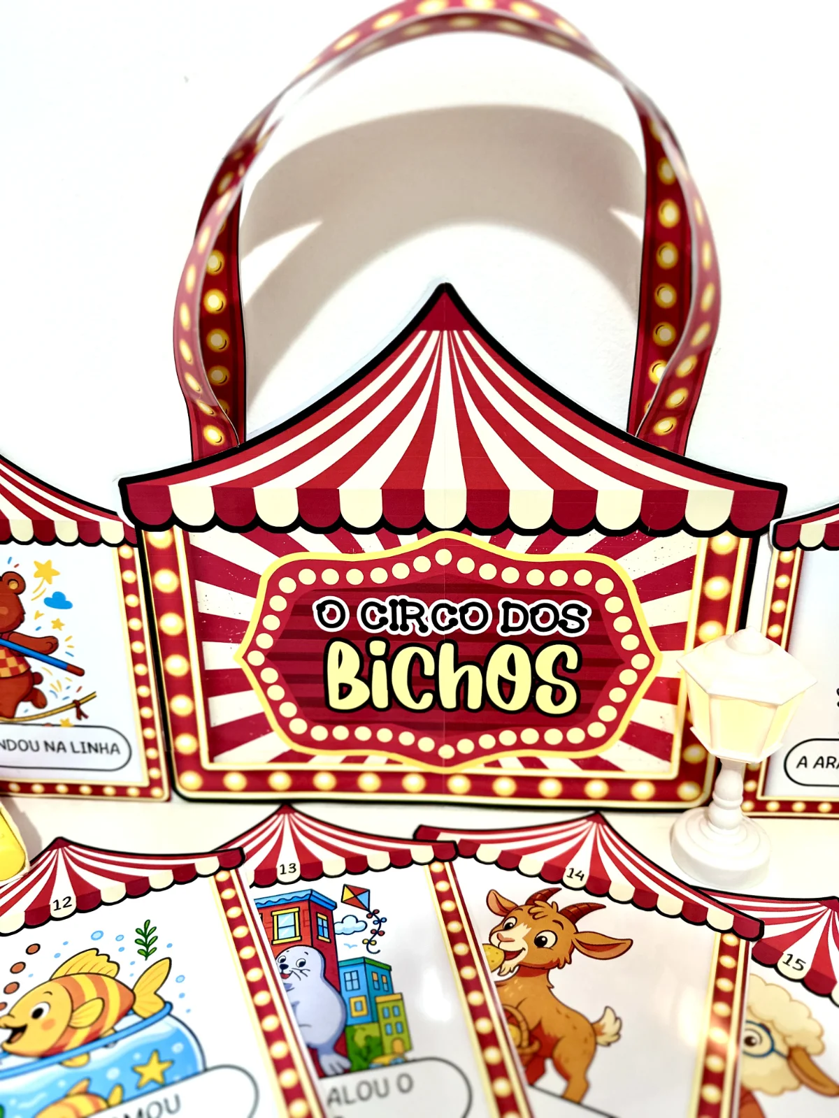 História Rimada na Sacola - Circo dos Bichos — amostra 4: Tornar a leitura um momento lúdico, estimulando a atenção, a…