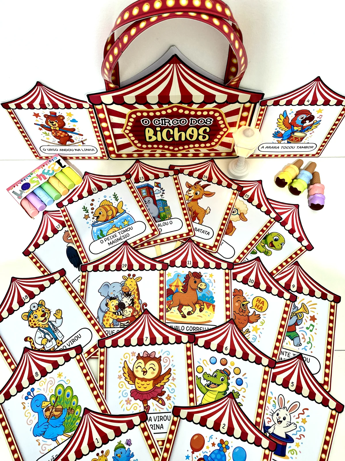 História Rimada na Sacola - Circo dos Bichos — Alfabetização para Educação Infantil: Tornar a leitura um momento lúdico,…