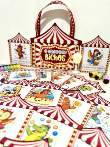 História Rimada na Sacola – O Circo dos Bichos — capa do material