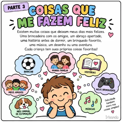 História sobre a infância - Dia das crianças — amostra 2: Uma história infantil ilustrada em 8 partes para conversar sobre…