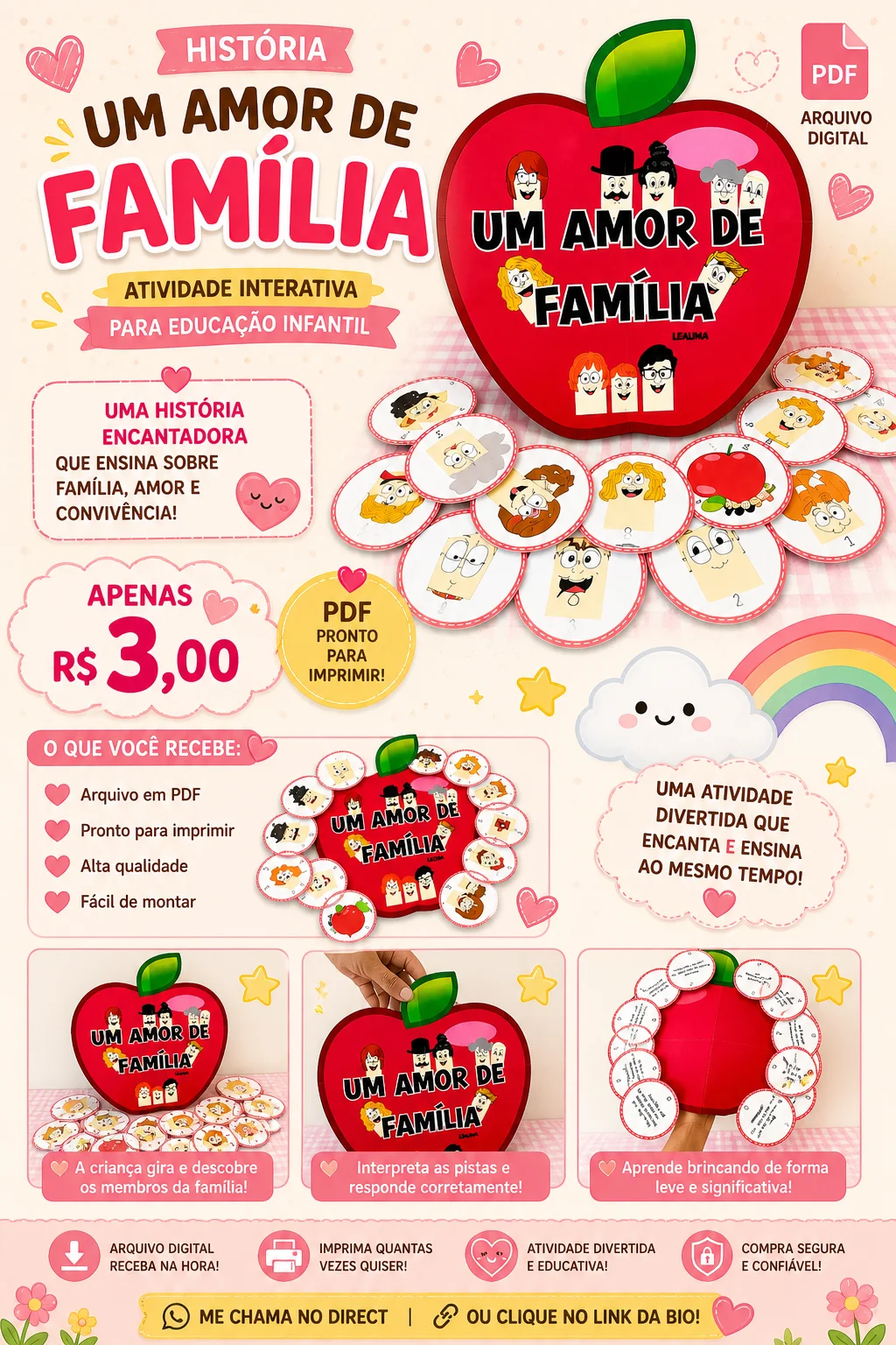 História Um Amor de Família — História para Educação Infantil: Perfeita para trabalhar de forma lúdica na educação infantil…