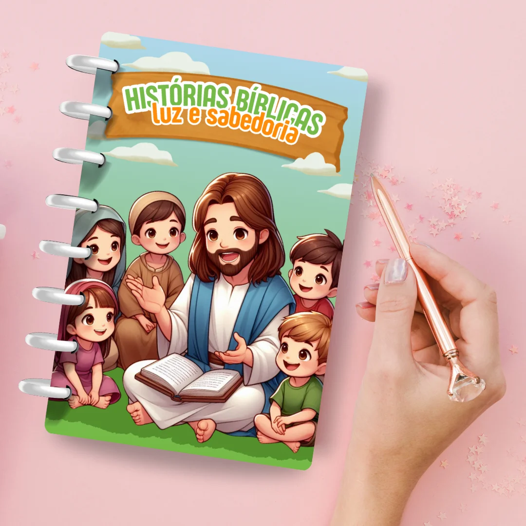 Histórias Bíblicas - Luz e Sabedoria Infantil — Alfabetização para Educação Infantil: Histórias bíblicas Material com 68…